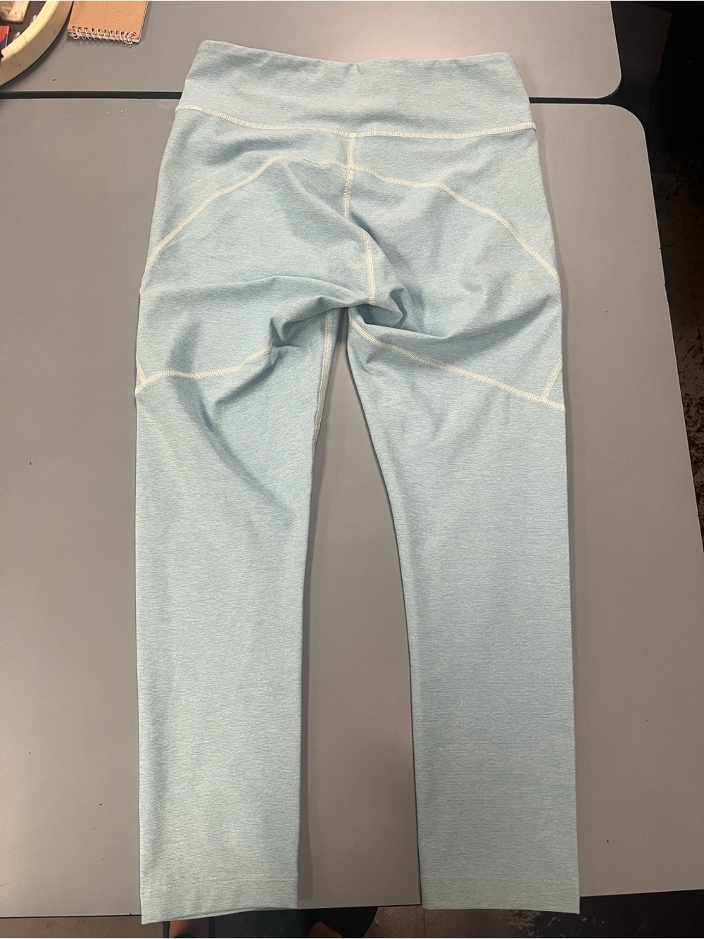 Outdoor Voices Tech Sweat Leggings Heather Light Blue Medium - Picture 6 of 6